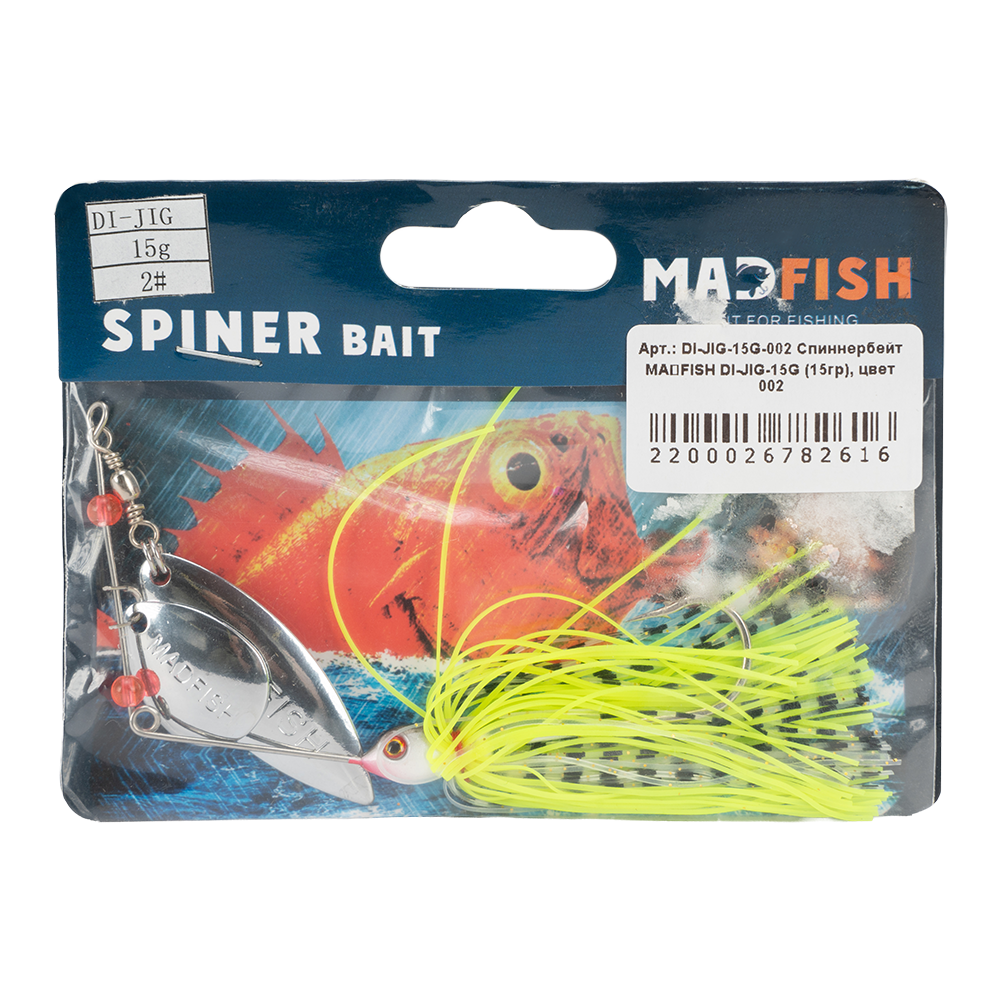Спиннербейт MADFISH DI-JIG-15G (15гр), цвет 002. Фото №1