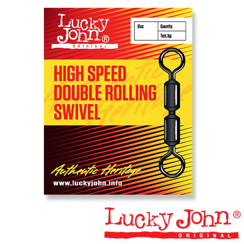 Вертлюги Lucky John HIGH SPEED DOUBLE ROLLING SWIVEL K003/0 5шт. . Фото №2