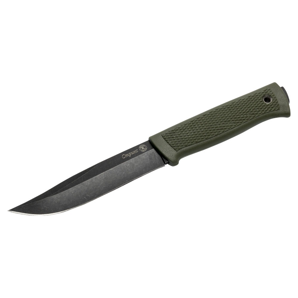 Нож Кизляр "Стрикс" (рукоять эластрон), цвет: хаки. Фото №2