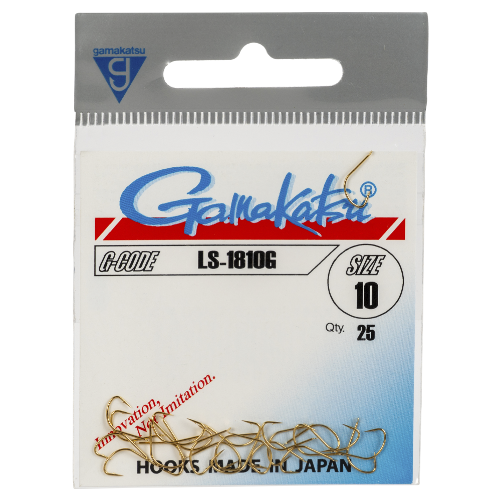 Крючок Gamakatsu Hook LS-1810G Gold №10. Фото №1