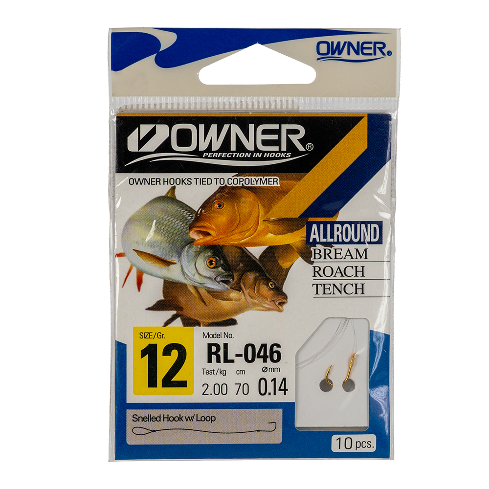 Крючок с поводком Owner RL-046 12-0.14. Фото №1