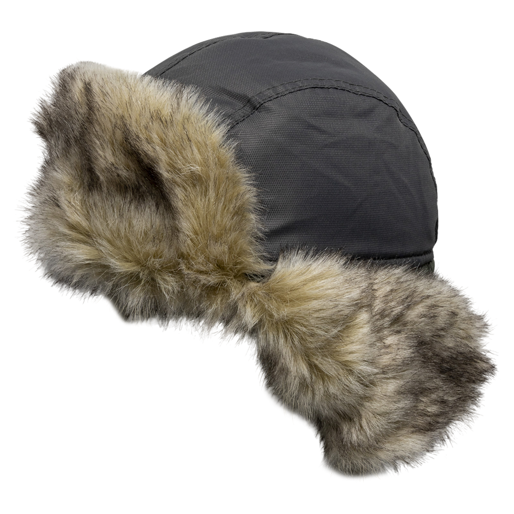 Шапка ушанка Huntsman Канада (цвет Хаки/Графит, ткань Оксланд). Фото №7