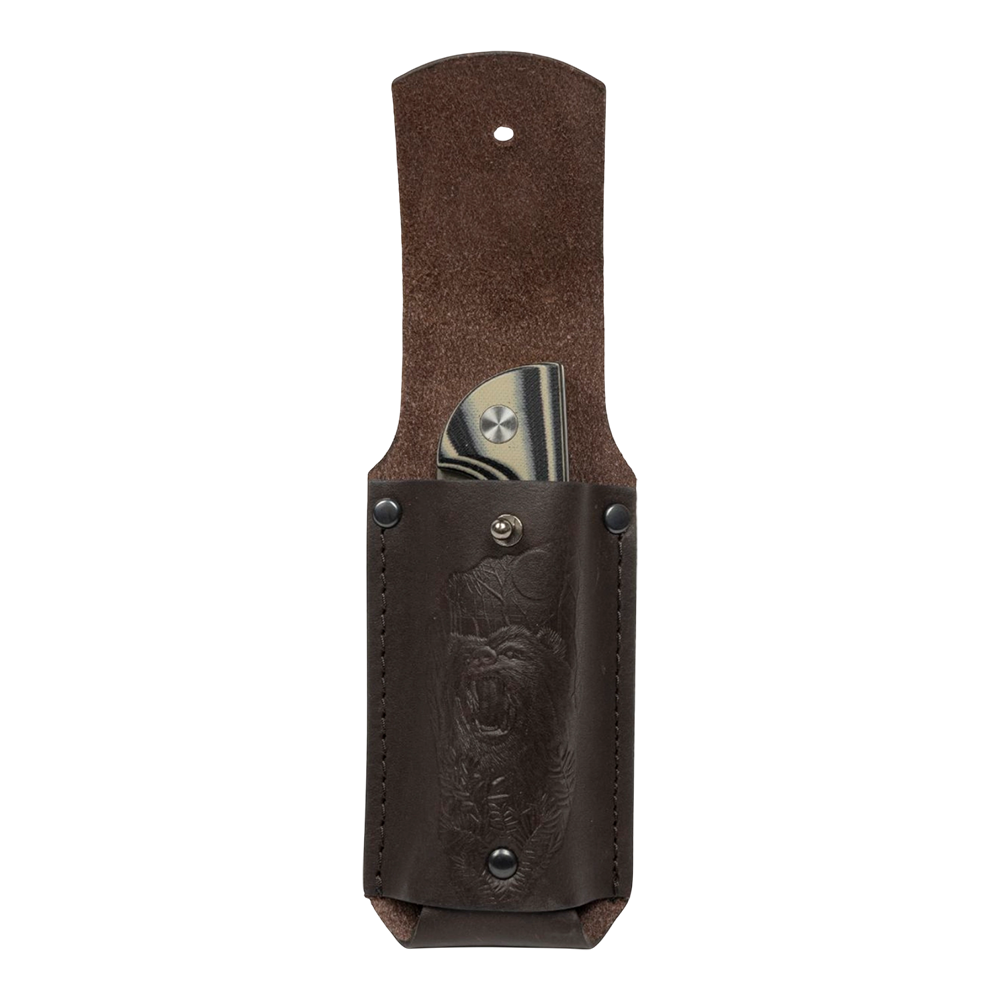 Нож складной МС "Сибиряк" сталь VG-10, рукоять G10 (черно-серая). Фото №5