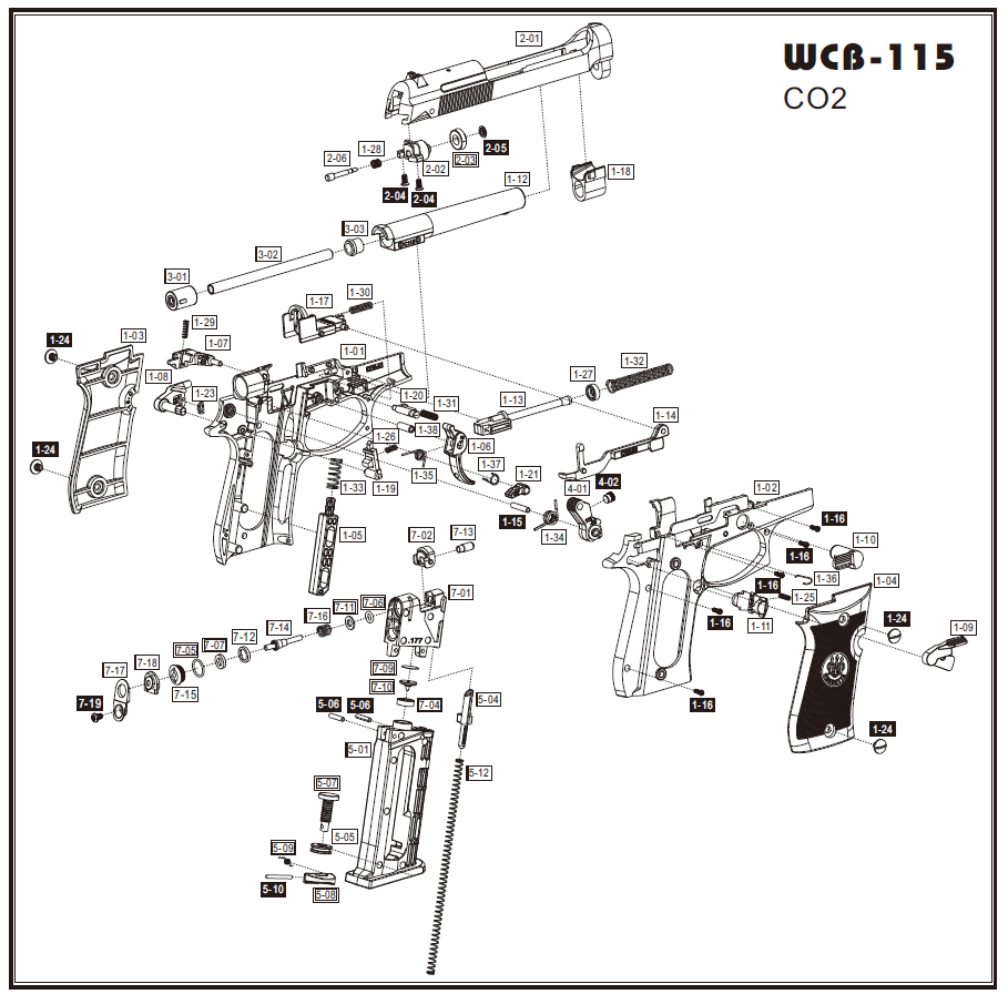Заглушка курка для Beretta M84. Фото №2