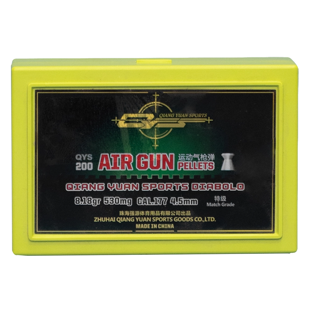Пуля пневматическая Qiang Yuan "Match", для винтовок, 4.5 мм, 0,53 гр. (200 шт.). Фото №1
