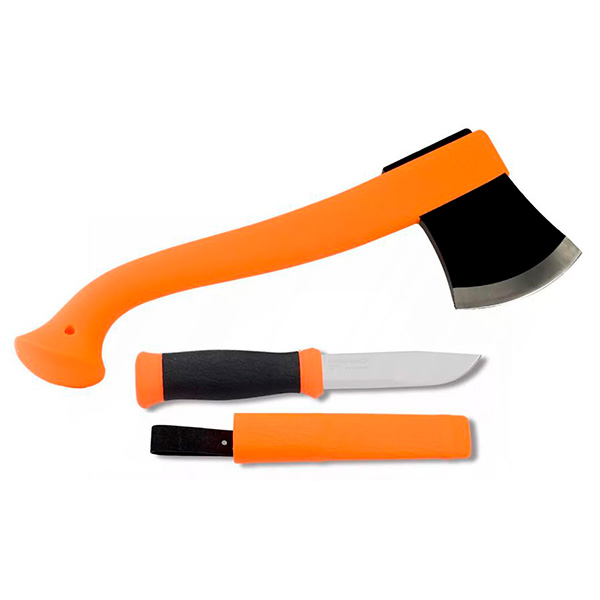 Набор (топор+нож) Mora Outdoor Kit Orange. Фото №1