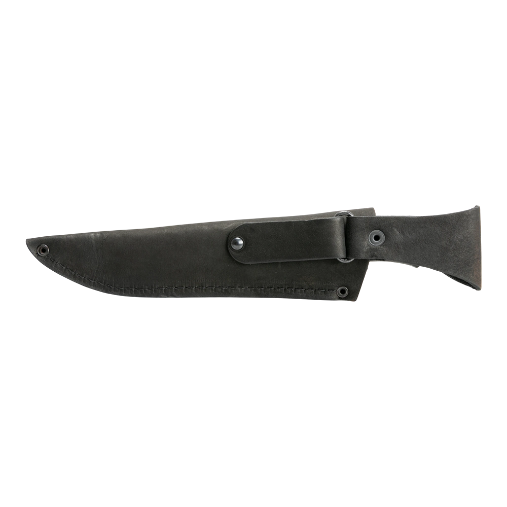 Нож Лесник, клинок Х12МФ, след ковки, рукоять Elastron (черный). Фото №3 Нож Лесник, клинок Х12МФ, след ковки, рукоять Elastron (черный). Фото №3