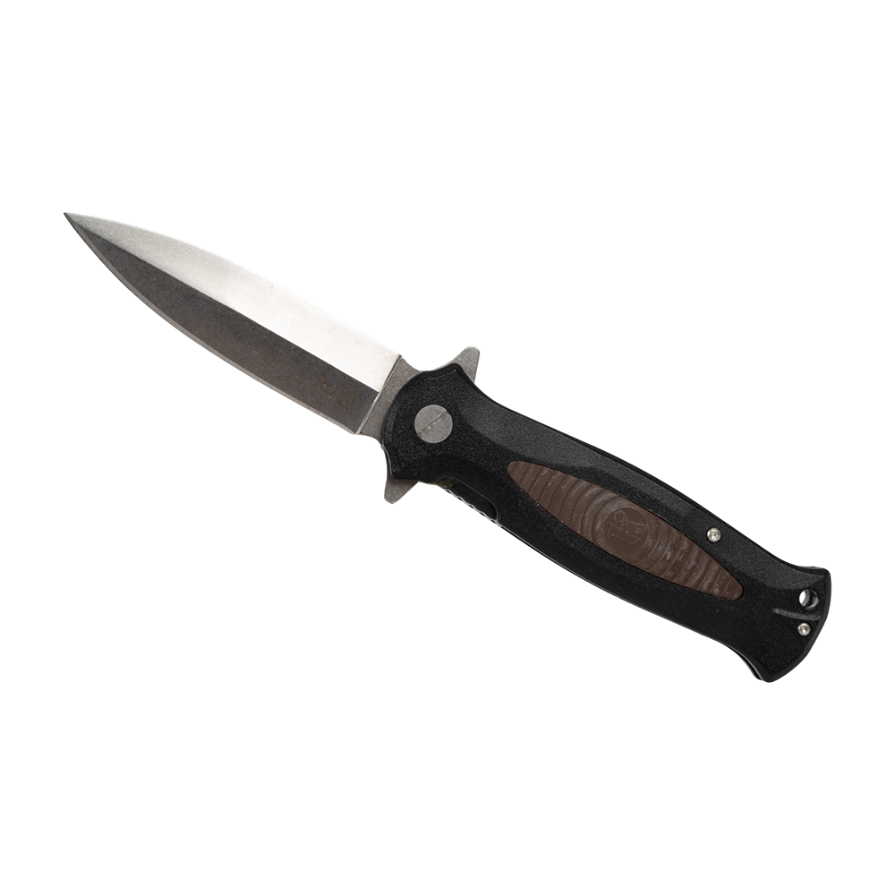 Нож складной Кизляр "КО" (рукоять эластрон), цвет: хаки. Фото №2