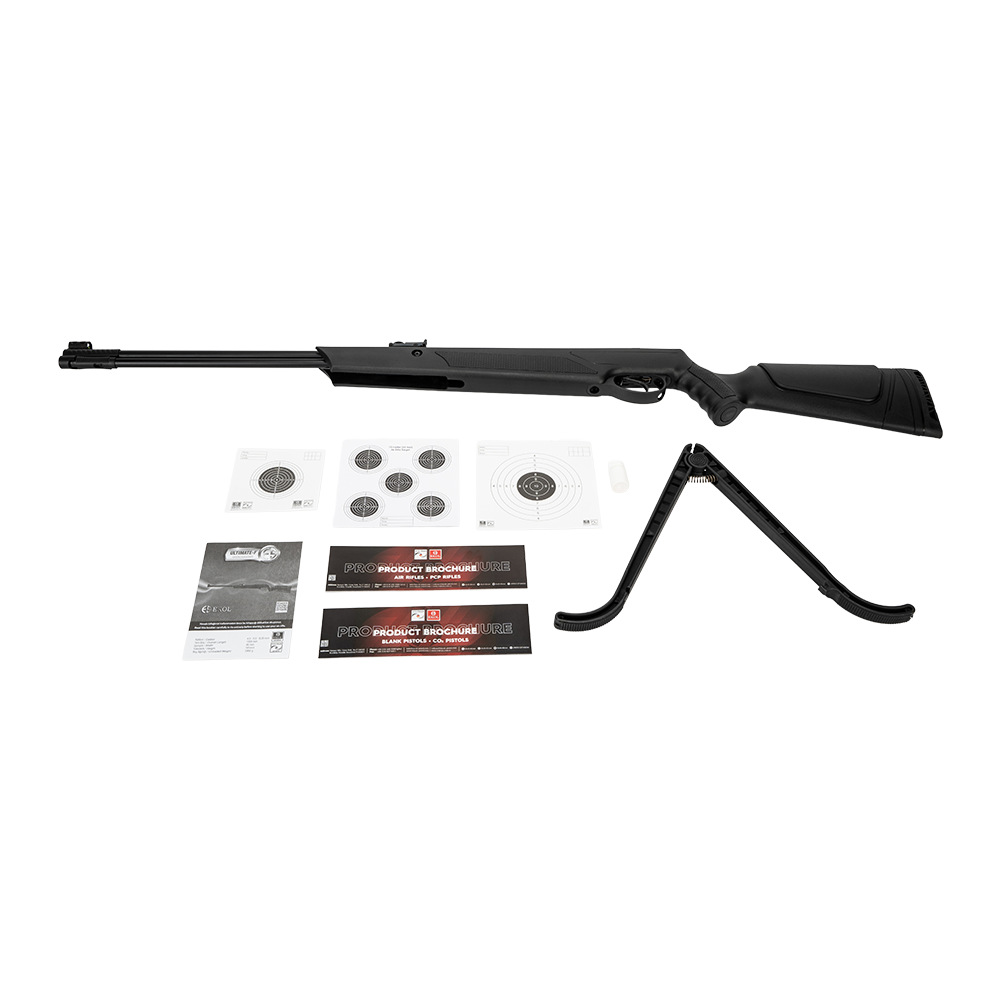 Винтовка пневматическая EKOL ULTIMATE-F ES 450 Black, калибр 4,5 мм, (подствольный взвод), 3 Дж. Фото №4 Винтовка пневматическая EKOL ULTIMATE-F ES 450 Black, калибр 4,5 мм, (подствольный взвод), 3 Дж. Фото №4