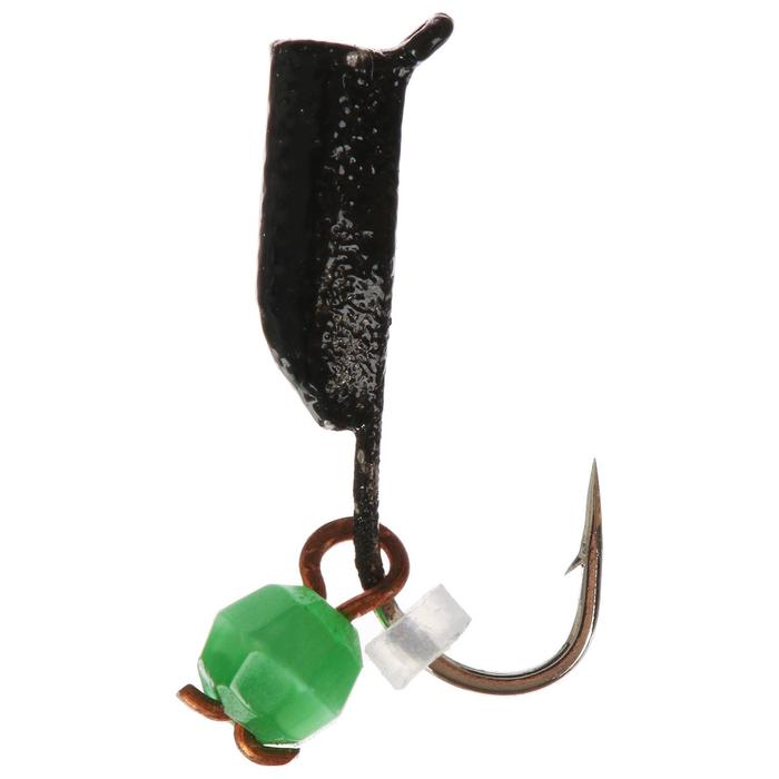 Мормышка вольфрамовая Trye Weight черная "Кошачий глаз" d2,0мм подвес, салатовый (10шт). Фото №1 Мормышка вольфрамовая Trye Weight черная "Кошачий глаз" d2,0мм подвес, салатовый (10шт). Фото №1