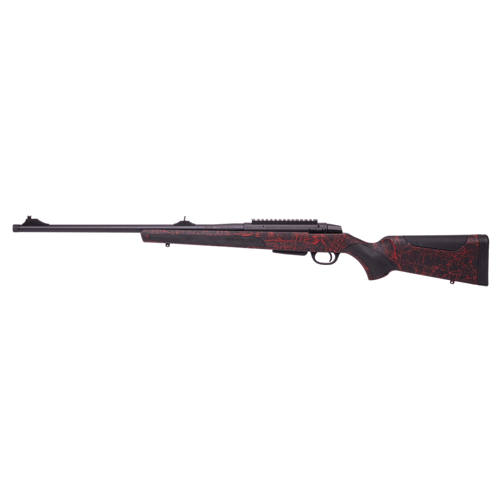 Карабин АТА ARMS Turqua Synthetic CLR RED (ложа софт тач, черно-красная), целик и мушка, 308Win. Фото №7