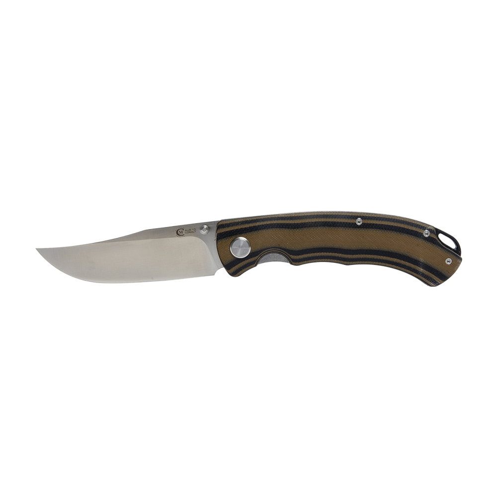 Нож складной МС "Таежник" сталь AUS-10, рукоять G10 (черно-коричневая). Фото №2