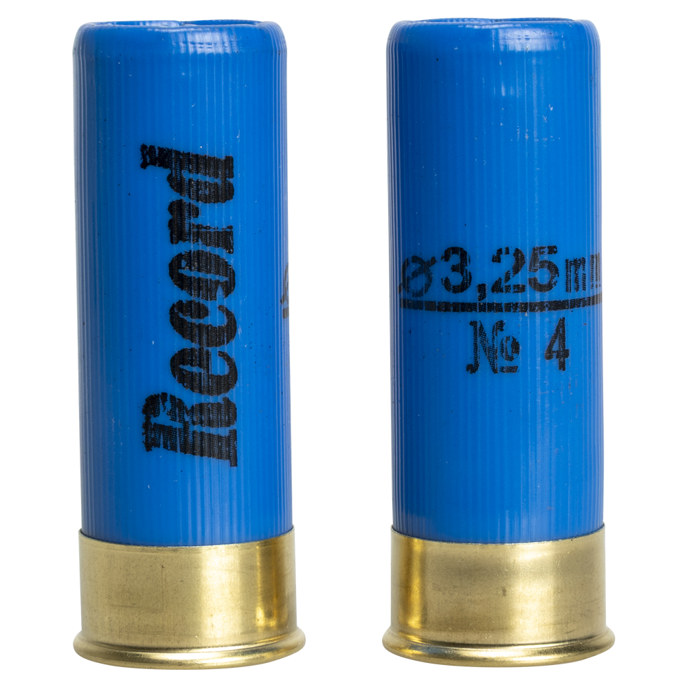 Патрон "Рекорд" (пластиковый контейнер) 12/70 №4 32 гр. NEW (пачка 25 шт, короб., 250). Фото №3