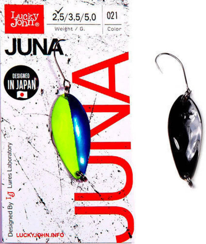 Блесна колеблющаяся Lucky John Juna 30мм, 2,5гр, цвет (021). Фото №1 Блесна колеблющаяся Lucky John Juna 30мм, 2,5гр, цвет (021). Фото №1