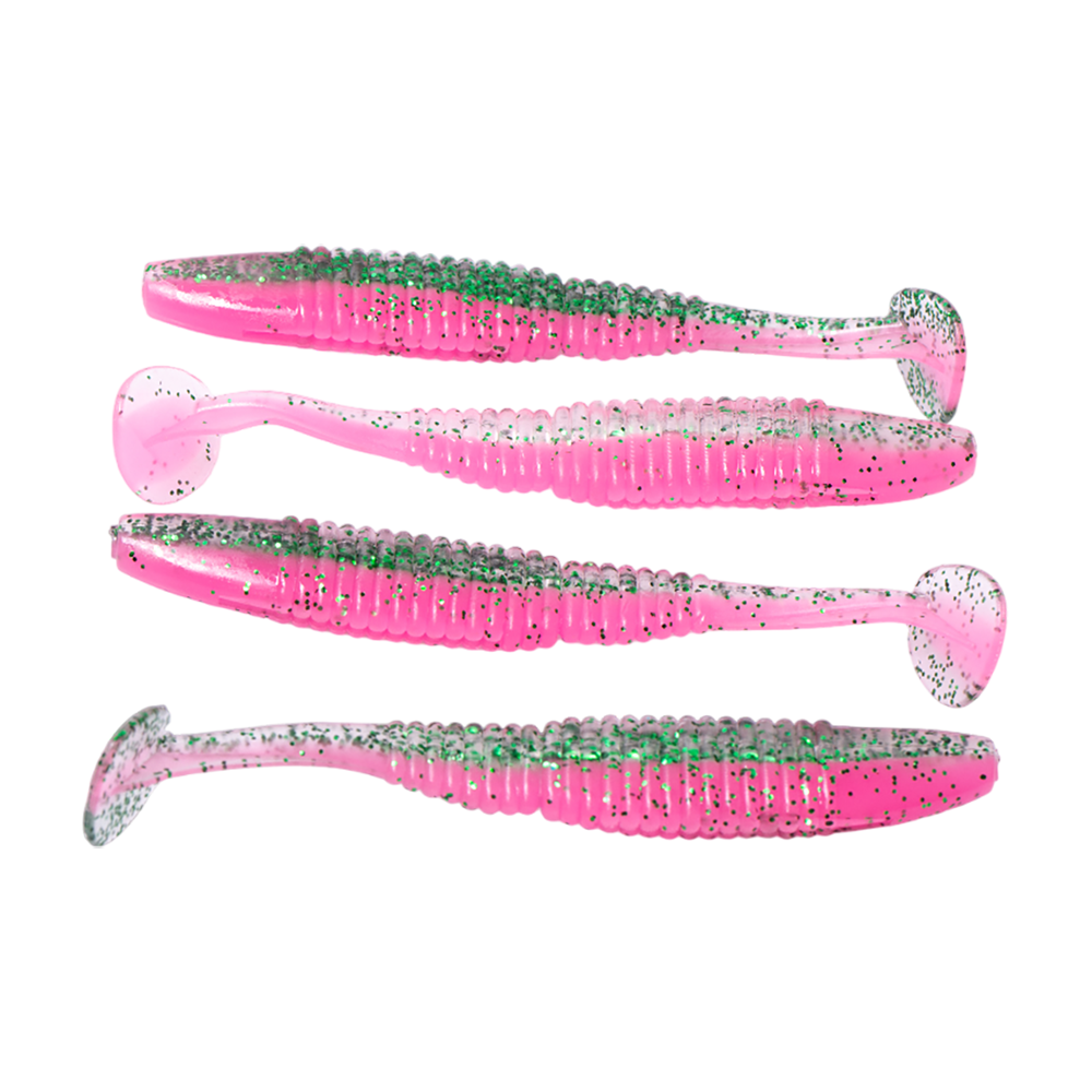 Виброхвост MADFISH Tail Shaker 110мм (4 шт. уп.) цвет 002. Фото №4