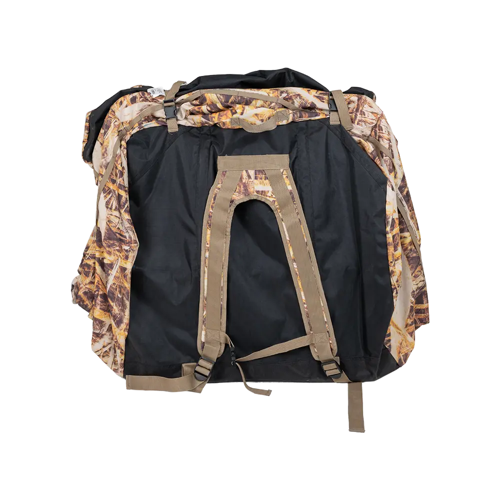 Засидка лежачая ShotTime, каркас алюминиевый, 210х73х40, 600D, дно 1800D, камыш. Фото №8