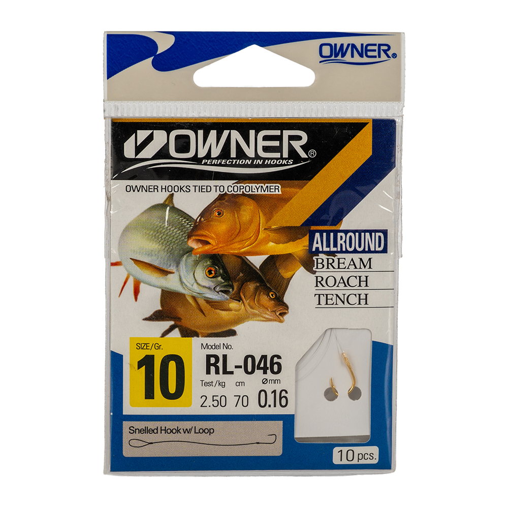 Крючок с поводком Owner RL-046 10-0.16. Фото №1