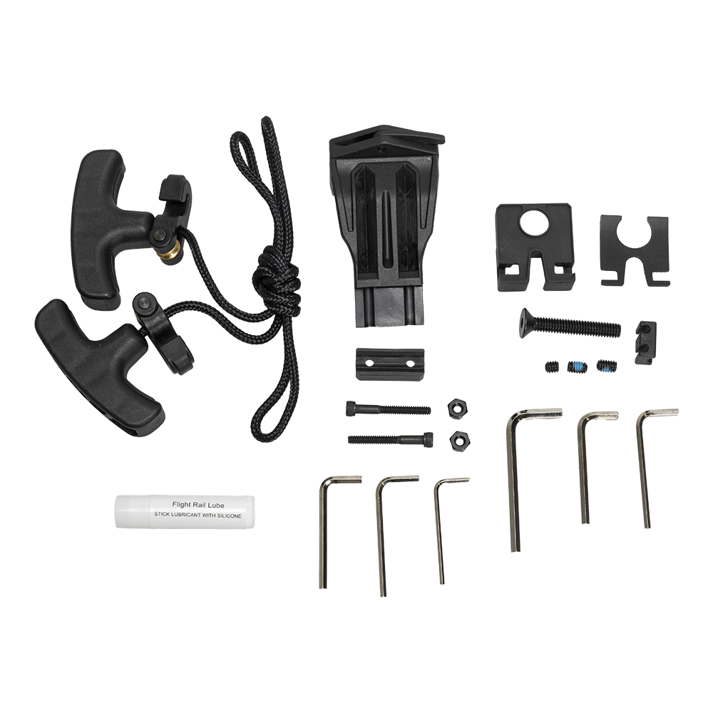 Арбалет блочный Man Kung XB58, черный, 4 стрелы, воск, прицел 4х32, ремень, кивер, натяжитель. Фото №15