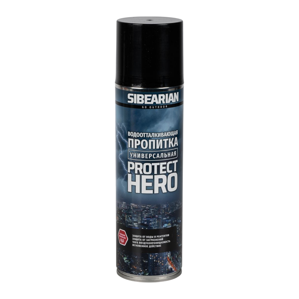 Пропитка SIBEARIAN PROTECT HERO водоотталкивающая универсальная (аэрозоль) 250 мл. Фото №1