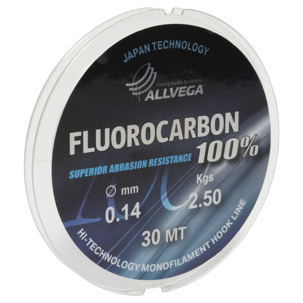 Леска ALLVEGA "FX FLUOROCARBON 100%" 0.14мм (30м) (2,50кг) (LFX3014). Фото №2 Леска ALLVEGA "FX FLUOROCARBON 100%" 0.14мм (30м) (2,50кг) (LFX3014). Фото №2