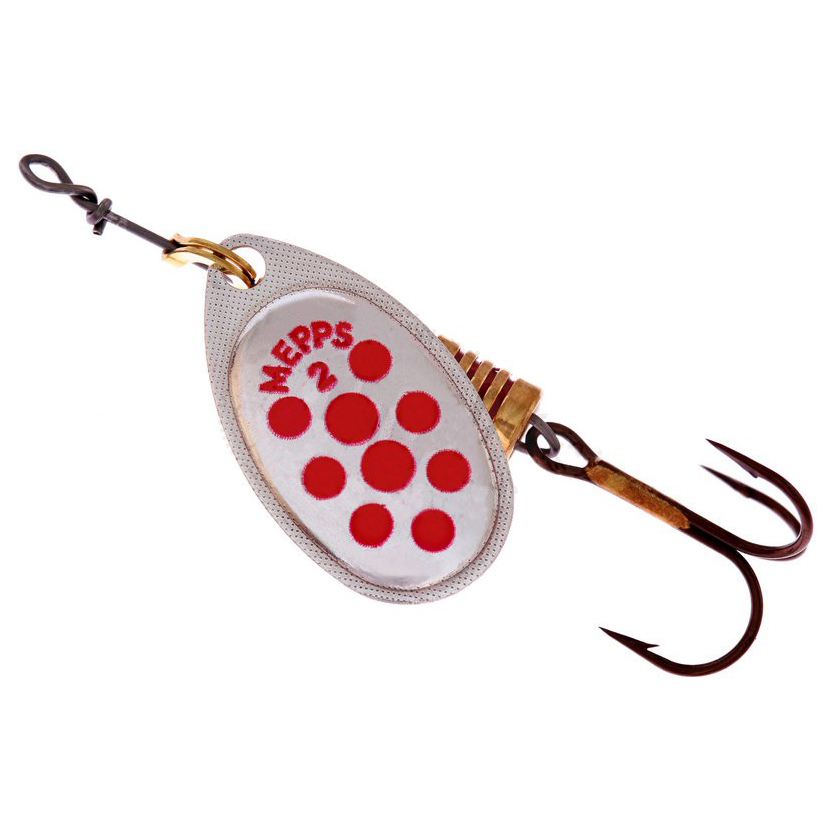 Блесна Mepps Aglia PTS 2 silver/black dots . Фото №2