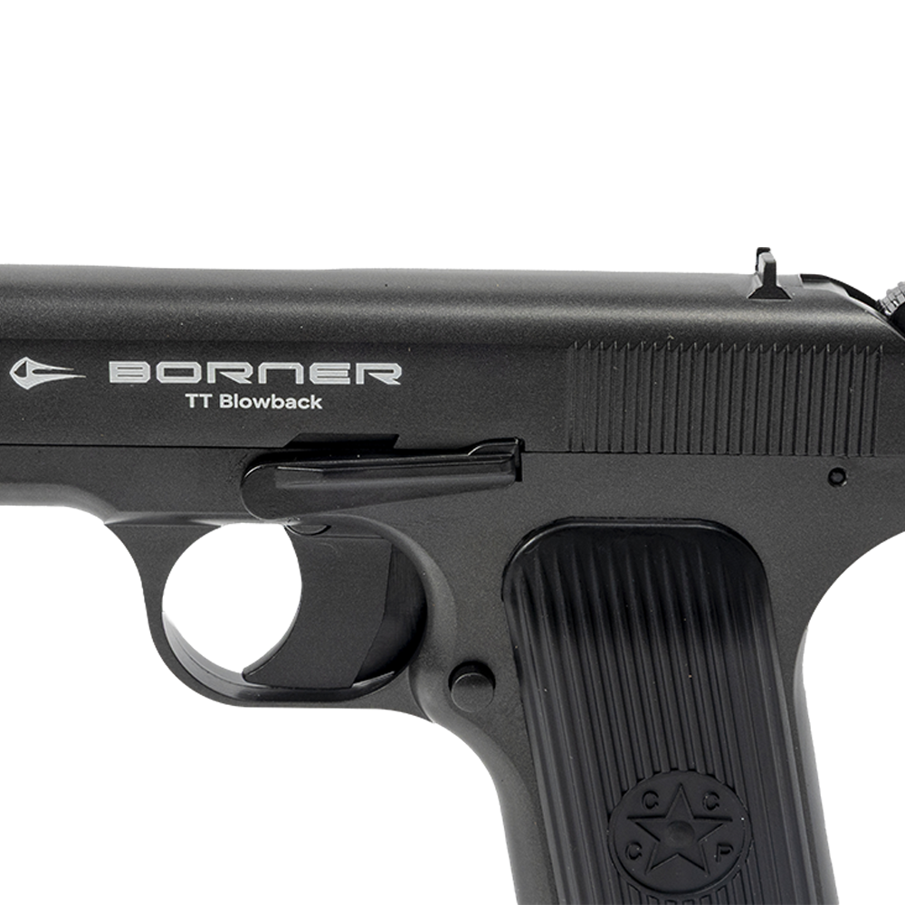 Пистолет пневматический BORNER TT Blowback, калибр 4,5 мм /BBs . Фото №8