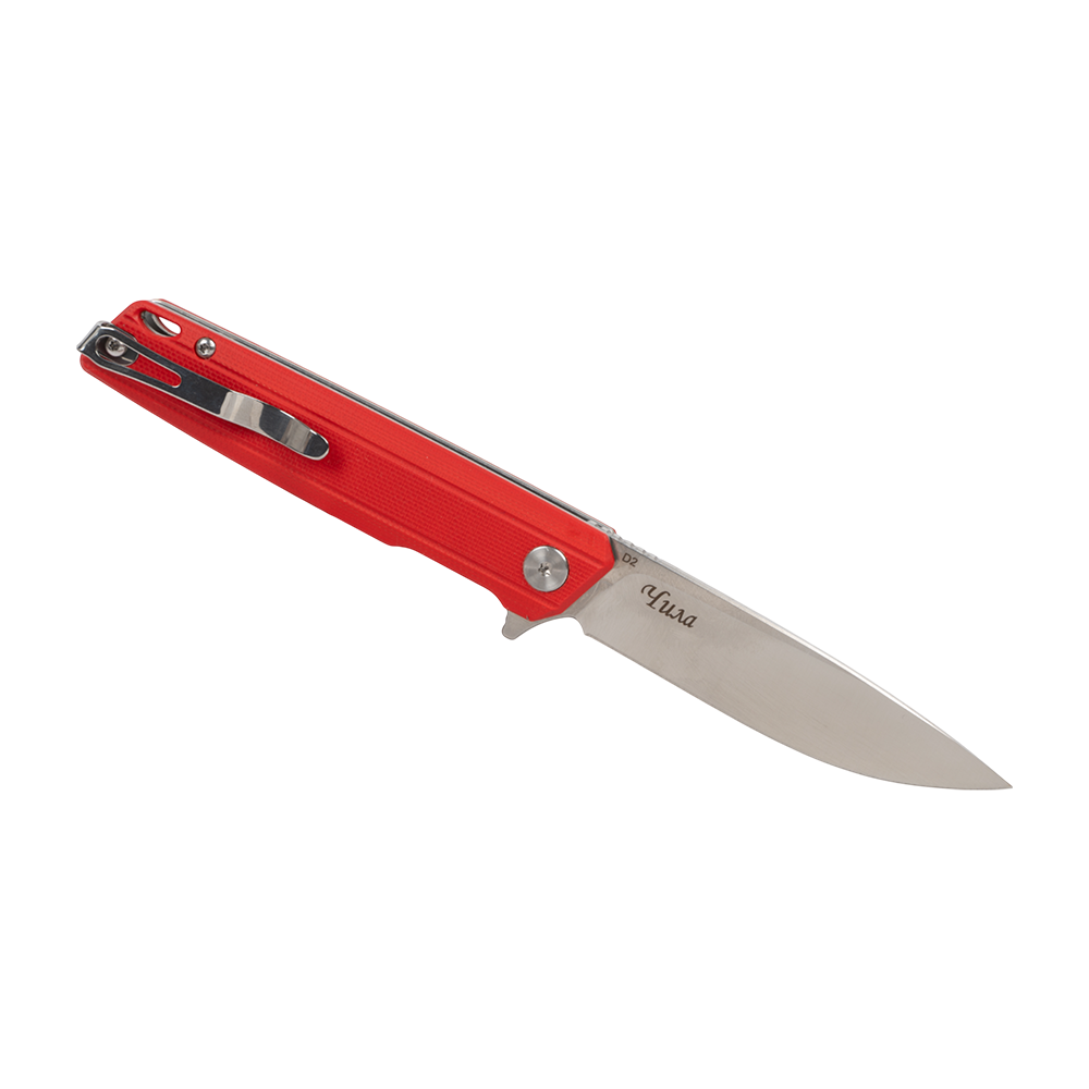Нож складной Кизляр Чила, клинок D2, рукоять G10, красный. Фото №1