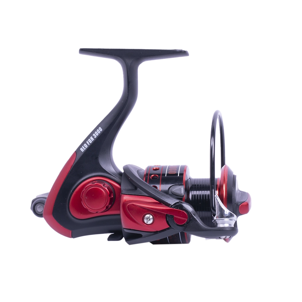 Катушка Inquisitor Red Fox 3000 (Красная 5.1:1,9+1 подшипников+шпуля). Фото №3