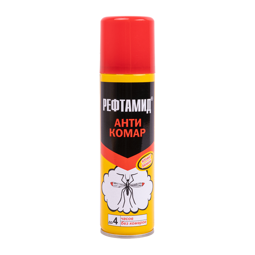 Репеллент рефтамид а-комар 145 мл. (в кор. 24шт). Фото №1