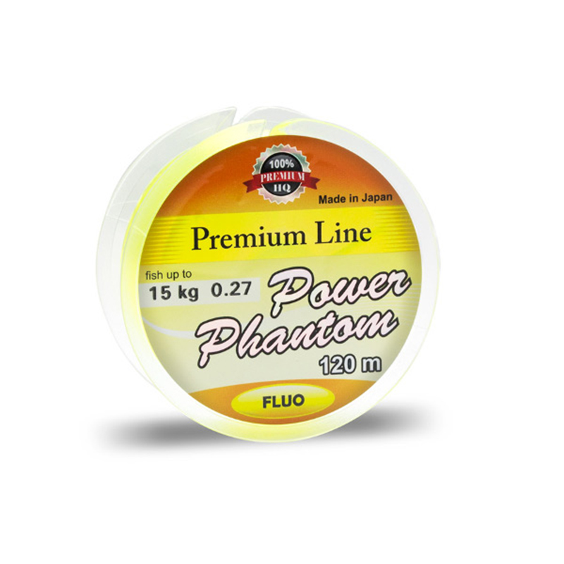 Леска Power Phantom FLUO 120m 0,16mm. Фото №1
