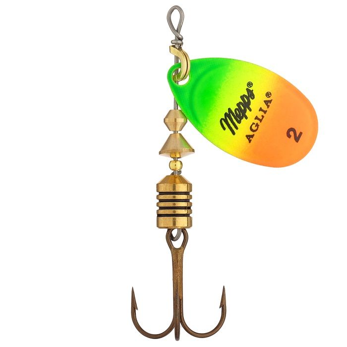 Блесна вращающаяся Mepps Aglia Fluo, 2, Tiger. Фото №1