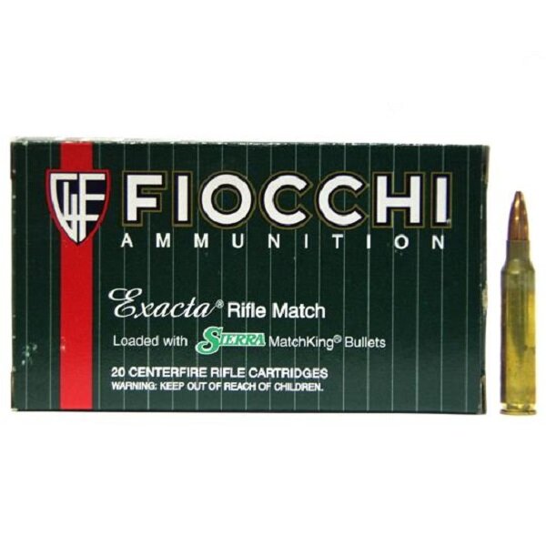 Патрон нарезной FIOCCHI калибр 223 REM SIERRA MATCH KING 77 grn. (в пачке 20 шт.). Фото №2