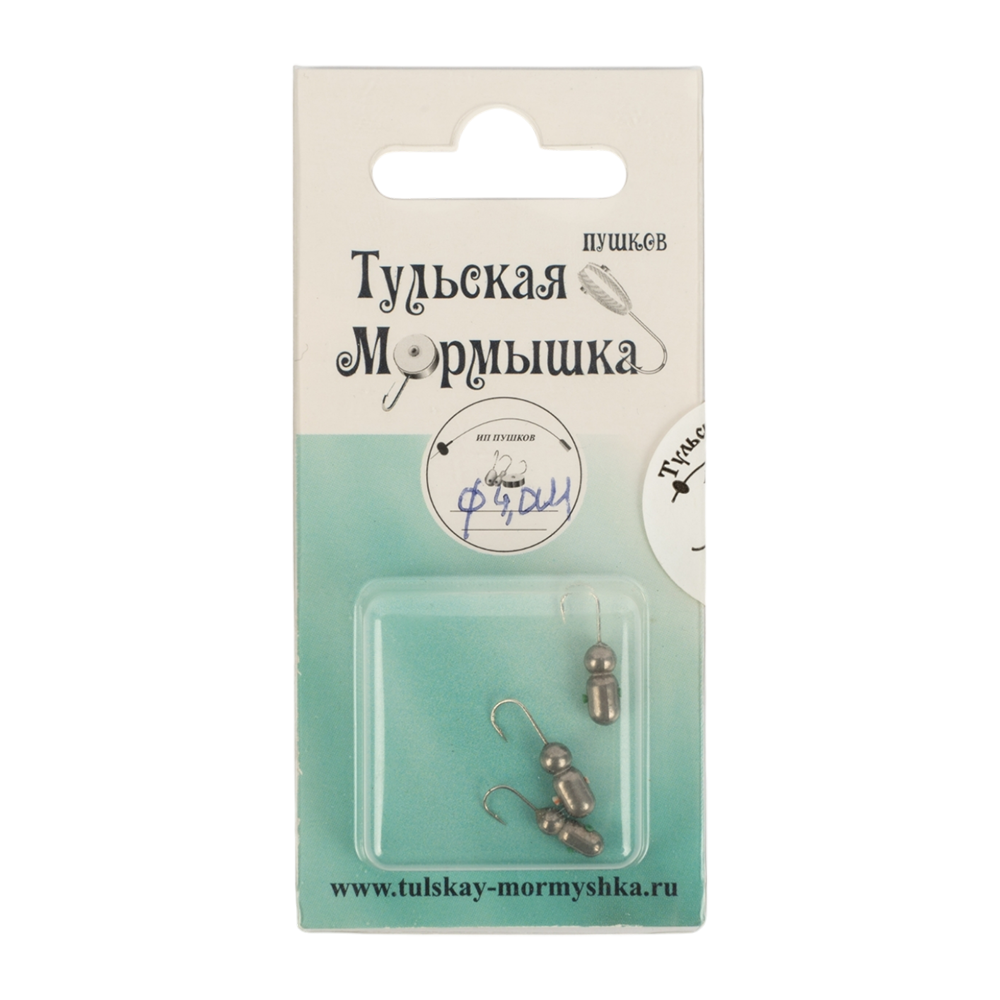 Мормышка вольфрамовая Муравей d4,0 вес 1,8гр, цвет (металл), упак. 10шт. Фото №1