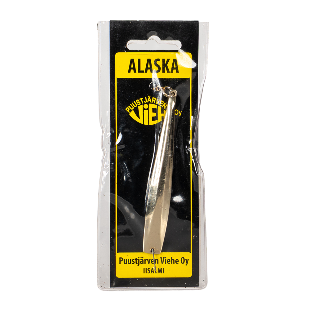 Блесна Puustjarven Alaska 90мм, 18гр, цвет (Mes/Hop) цепочка-крючок. Фото №1