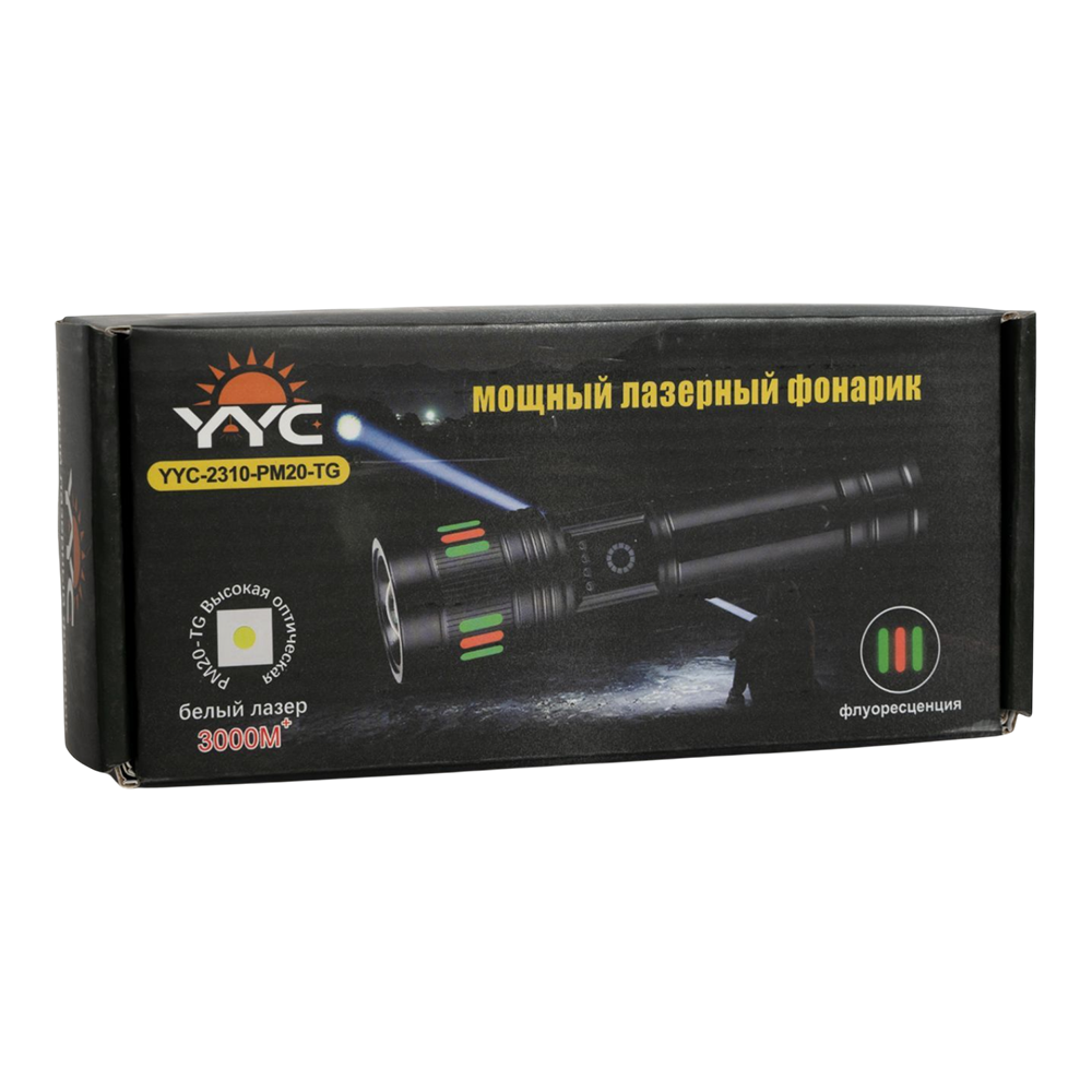 Фонарь ручной 2310-PM20-TG (аккумулятор 18650, кассета для ААА, индикатор заряда, разъем Type-C). Фото №6 Фонарь ручной 2310-PM20-TG (аккумулятор 18650, кассета для ААА, индикатор заряда, разъем Type-C). Фото №6