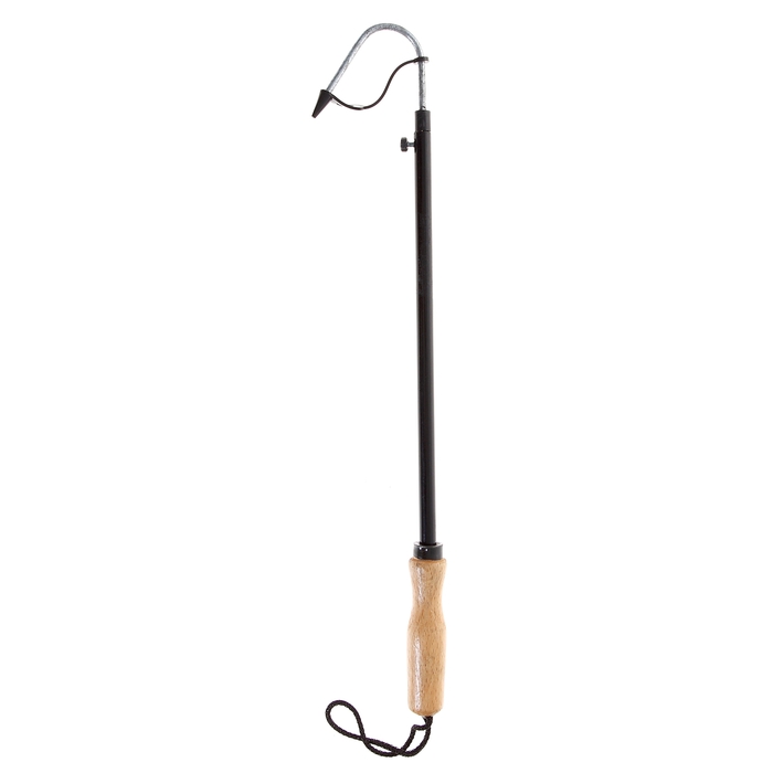 Багорик телескопический металлический с деревянной ручкой (Три кита). Фото №1