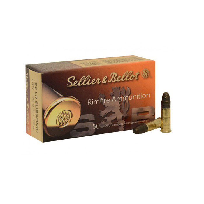 Патрон нарезной SELLER&BELLOT калибр 22 LR SUBSONIC HP 2,6 гр. (в пачке 50 шт.). Фото №2
