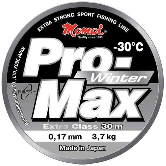 Леска монофиламентная Momoi Pro-Max Winter 0.12мм/30м 1.8кг прозрачная. Фото №1