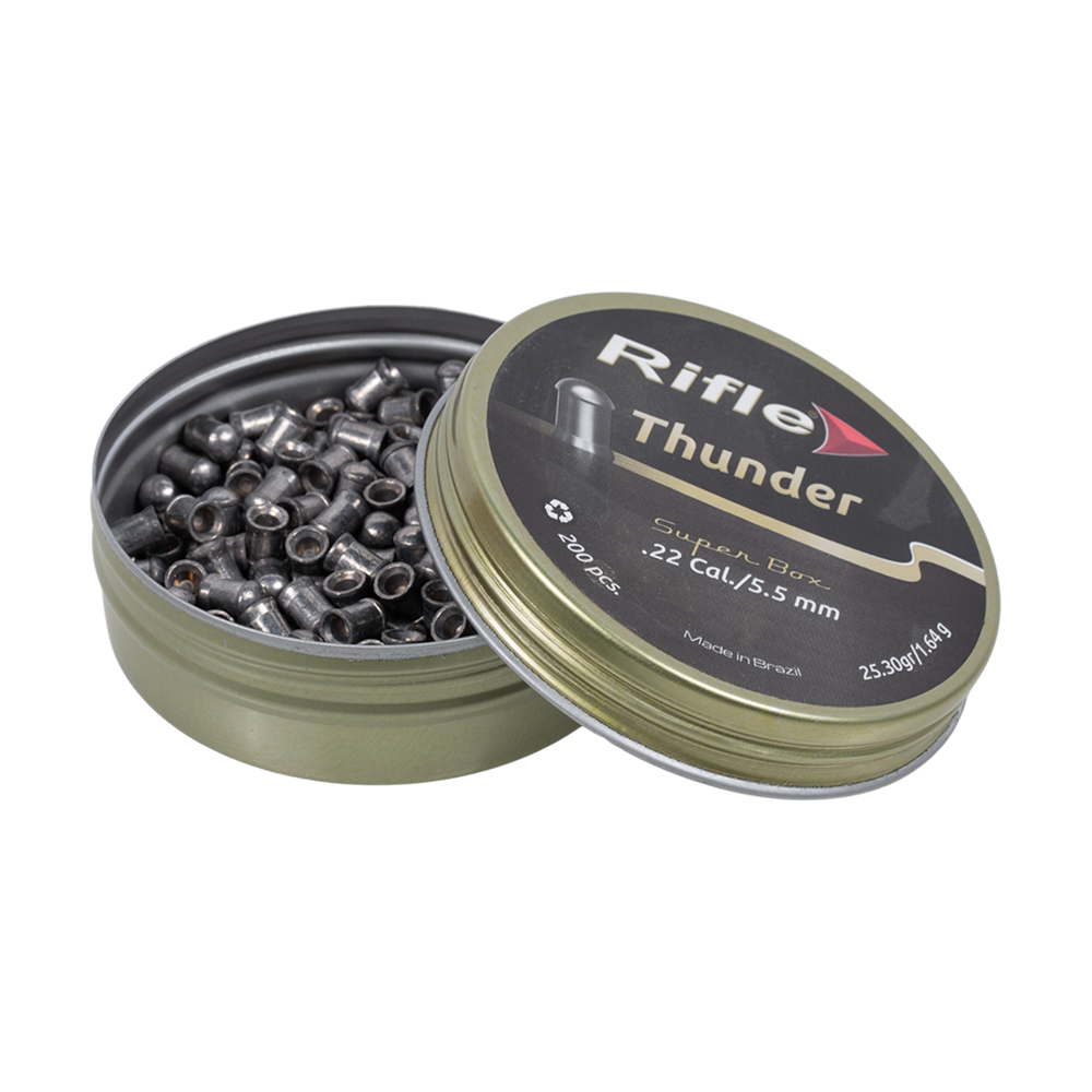 Пуля пневматическая RIFLE Premium Series Thunder 5,5 мм. 1,64 гр. (200 шт. в банке). Фото №2 Пуля пневматическая RIFLE Premium Series Thunder 5,5 мм. 1,64 гр. (200 шт. в банке). Фото №2