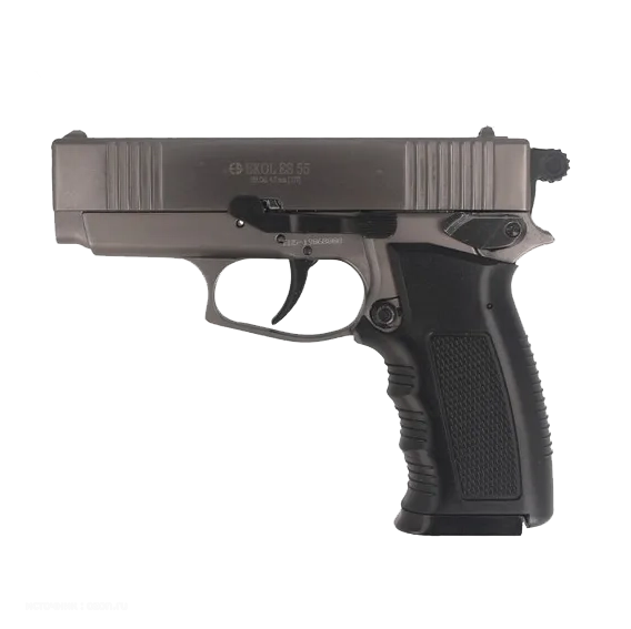 Пистолет пневматический EKOL ES 55 FUME, (никель) калибр 4,5 мм, 3 Дж. Фото №3