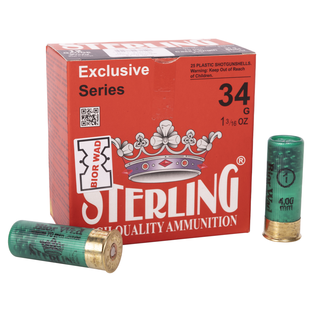Патрон STERLING 12/70 Bior №1 34 гр. (пачка 25 шт.). Фото №1 Патрон STERLING 12/70 Bior №1 34 гр. (пачка 25 шт.). Фото №1