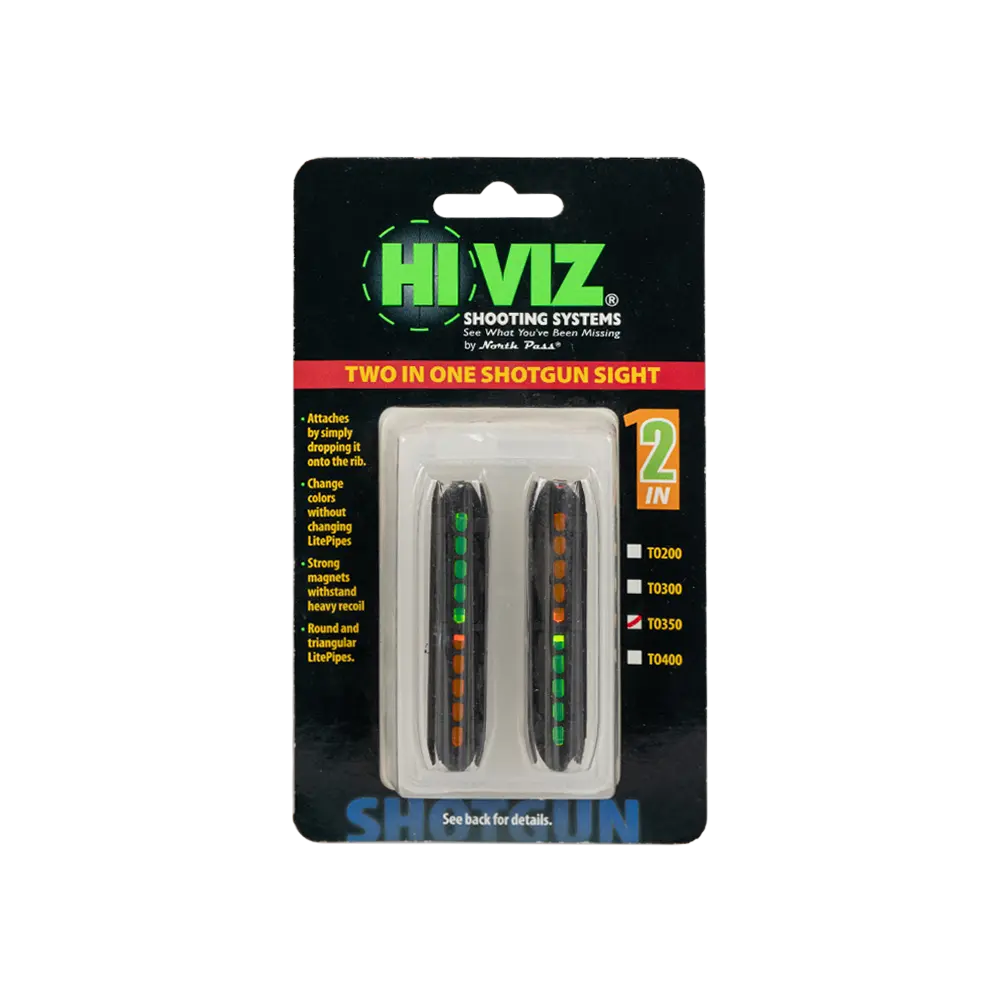 Мушка Hiviz TO350 (красная, зеленая, ширина планки 8,4 мм - 9,0 мм). Фото №1