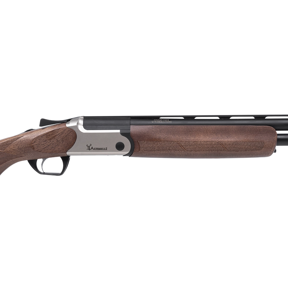 Ружье Altobelli ALB-101 AX TRP Silver,калибр 12/76,L=760 (орех, экстрактор, сталь, широкая планка, регулируемая щека, кейс). Фото №3