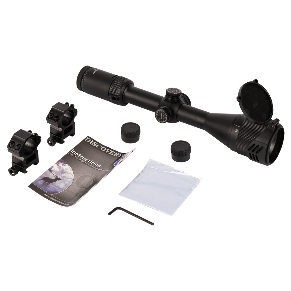 Оптический прицел Discovery VT-R 4-16X40AOE 25.4мм кольца на weaver в комплекте. Фото №2