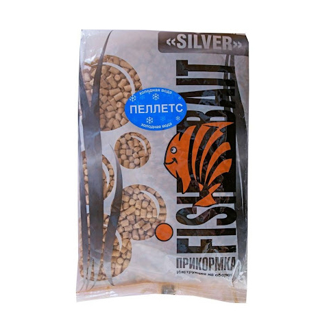 Прикормка FishBait серия «ICE Silver» 1 кг. Пеллетс (гранулы 5 мм.). Фото №1