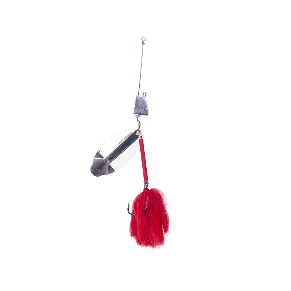 Блесна вращающаяся MADFISH Super Pike №4, 24гр, цвет (Gold-red-dot). Фото №3