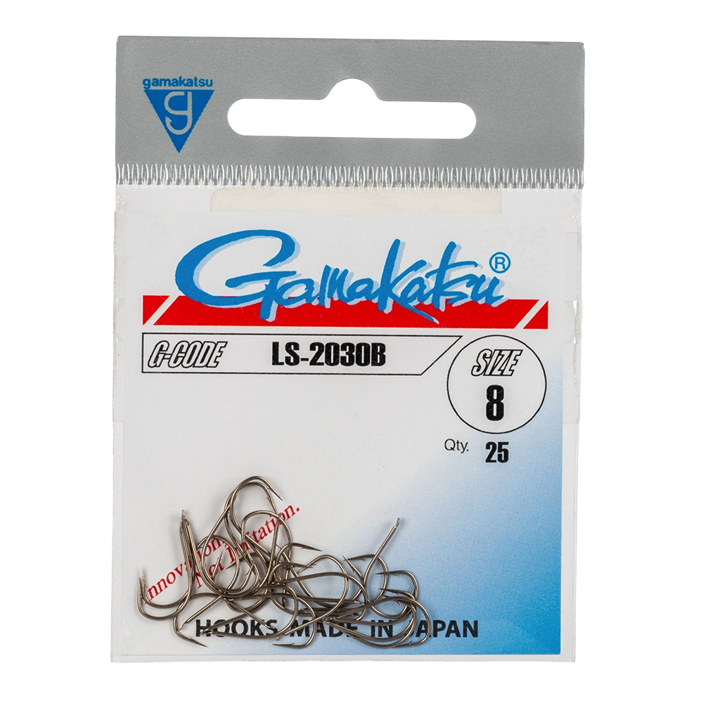 Крючок Gamakatsu Hook LS-2030B Brown №08. Фото №1