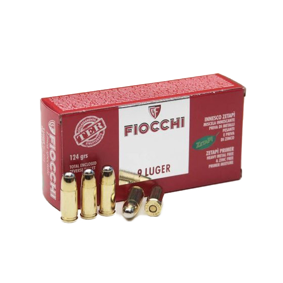 Патрон нарезной FIOCCHI калибр 9 mm Luger FMJ 100 grn. (в пачке 20 шт.). Фото №2