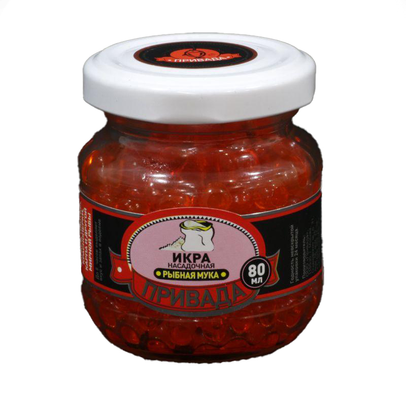 Икра насадочная оранжевая рыбная мука 80 мл.. Фото №1