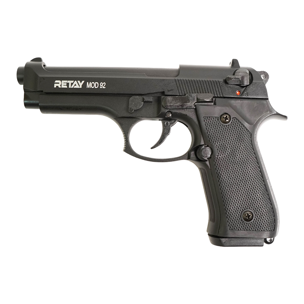 Пистолет охолощенный RETAY MOD92, (Beretta 92), черный, калибр 9mm. P.A.K. Фото №2